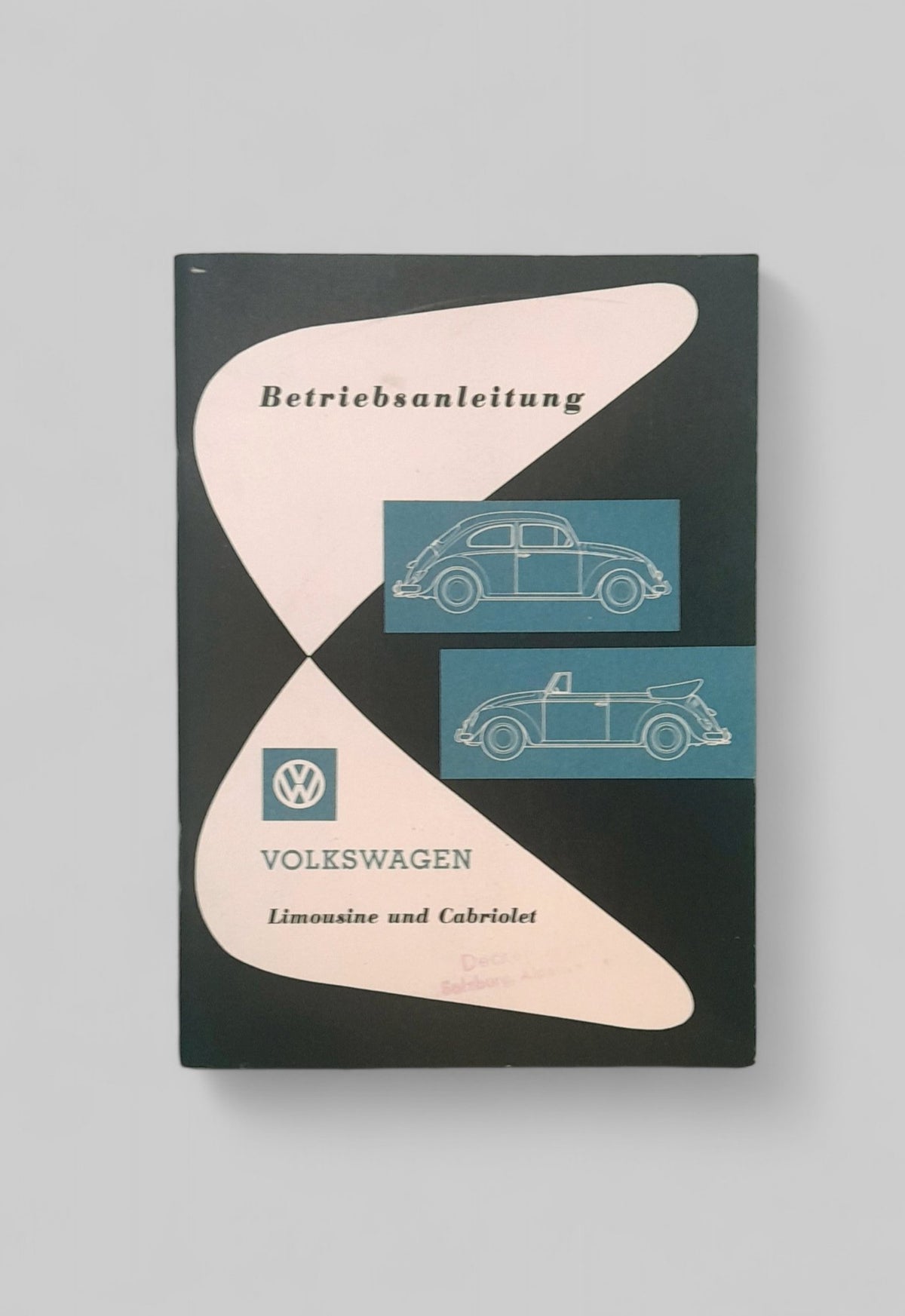 Betriebsanleitung f. Käfer, August 1961 - Peter Ebeling Ersatzteile
