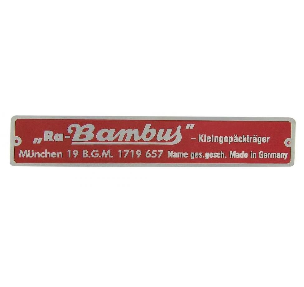 Typenschild für Ra - Bambus - Ablage - Peter Ebeling Ersatzteile
